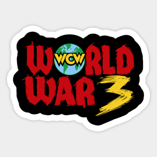 WCW World War 3 Sticker